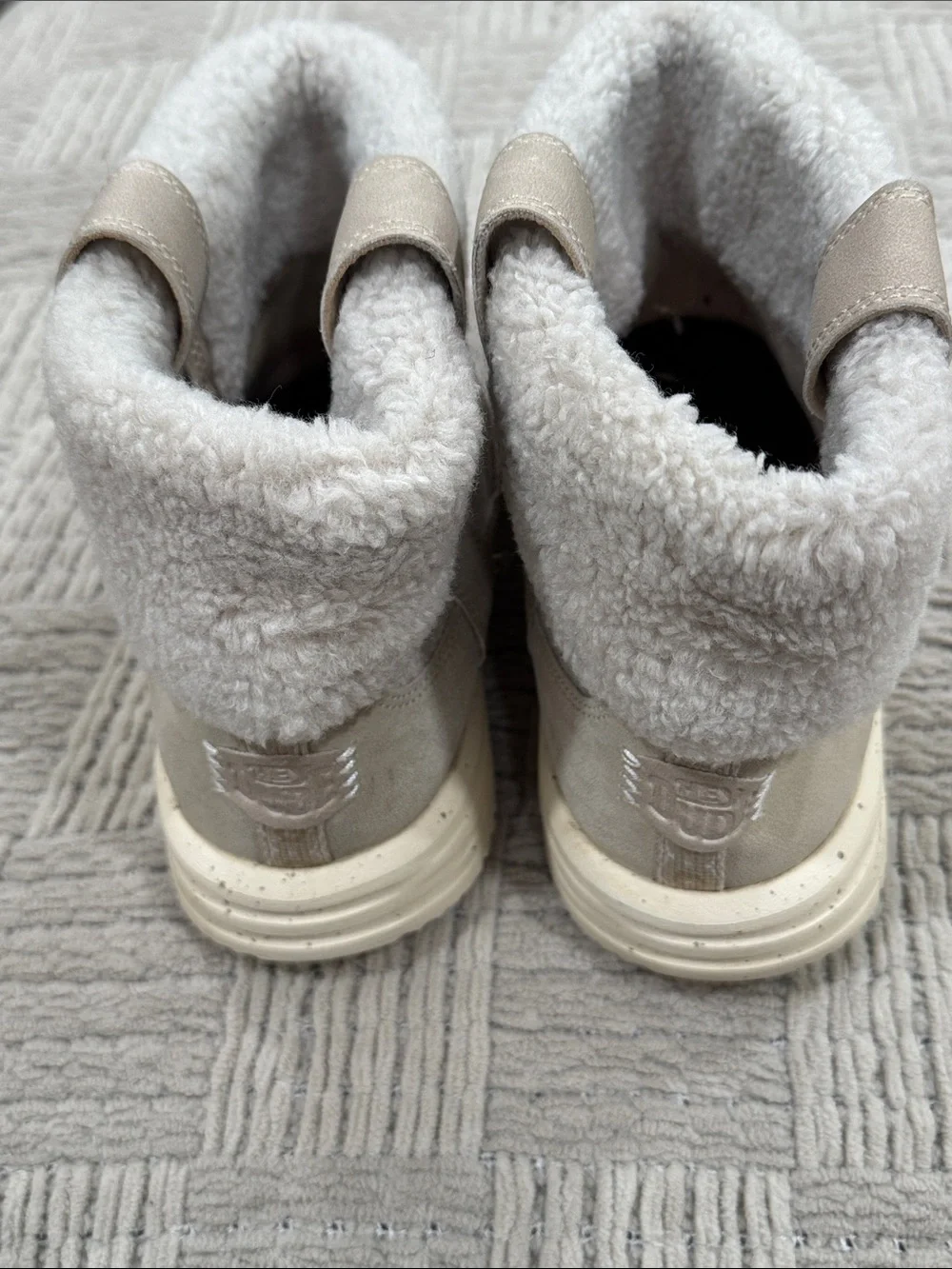 Women’s Hey Dude Wendy Camden Cozy Boots in Light Beige